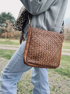 VIAMAJA Cross Body|Skuldertasker<Crossover Mika medium - Cognac