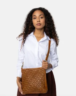VIAMAJA Cross Body|Skuldertasker<Crossover Mika medium - Cognac