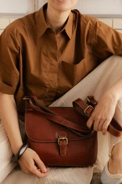 VIAMAJA Cross Body|Skuldertasker<Crossover Milli big - Cognac