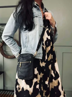 VIAMAJA Læder Tasker|Skuldertasker<Crossover Mini Gabby - Black