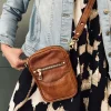 VIAMAJA Læder Tasker|Skuldertasker<Crossover Mini Gabby - Walnut