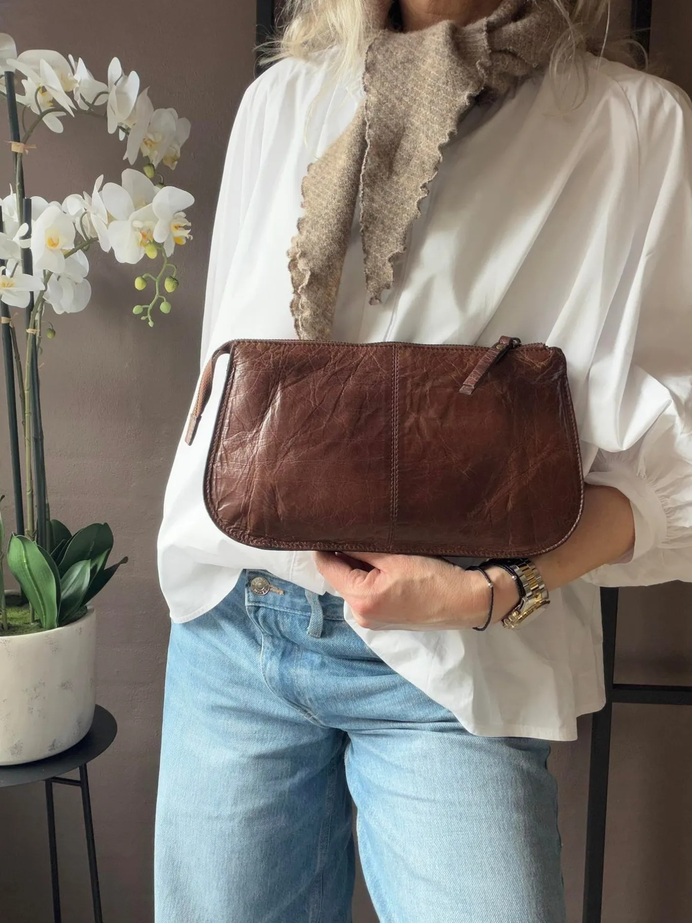 VIAMAJA Clutch|Cross Body<Crossover Myn - Woodsmoke