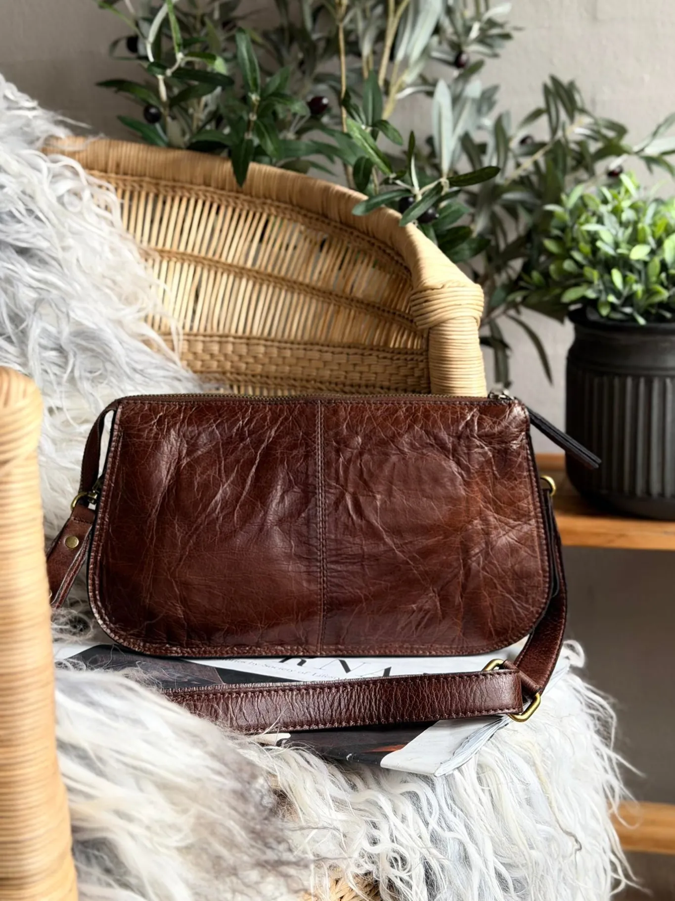 VIAMAJA Clutch|Cross Body<Crossover Myn - Woodsmoke