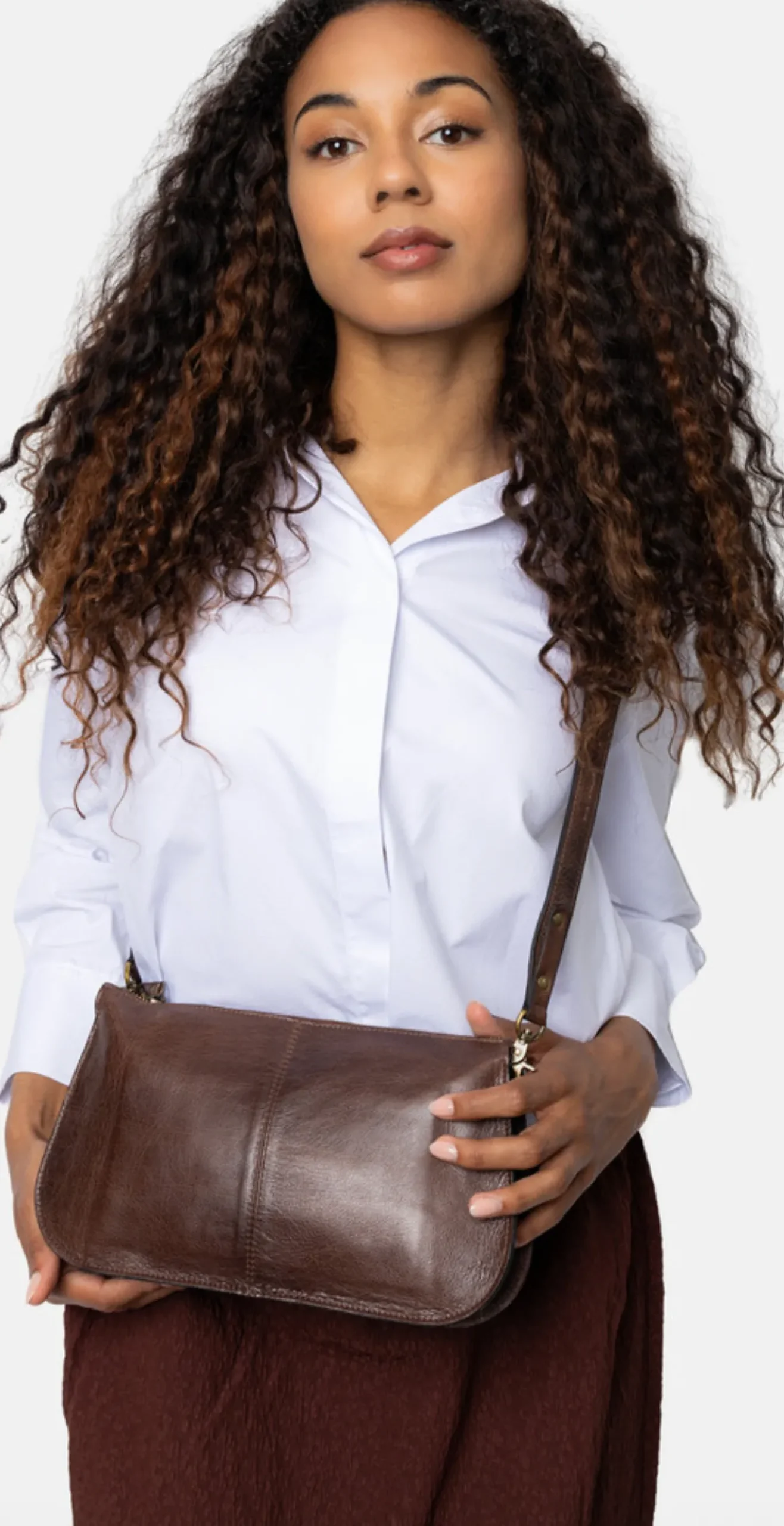 VIAMAJA Clutch|Cross Body<Crossover Myn - Woodsmoke