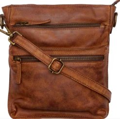 VIAMAJA Cross Body|Skuldertasker<Crossover Raw Dark Cognac