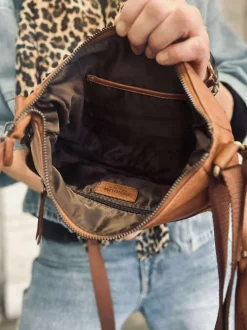 VIAMAJA Cross Body|Læder Tasker<Crossover Raw new Cognac