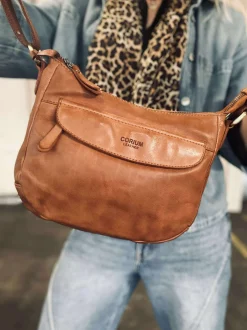 VIAMAJA Cross Body|Læder Tasker<Crossover Raw new Cognac
