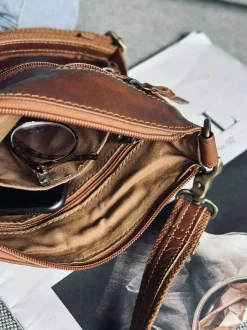VIAMAJA Cross Body|Læder Tasker<Crossover Regina Cognac