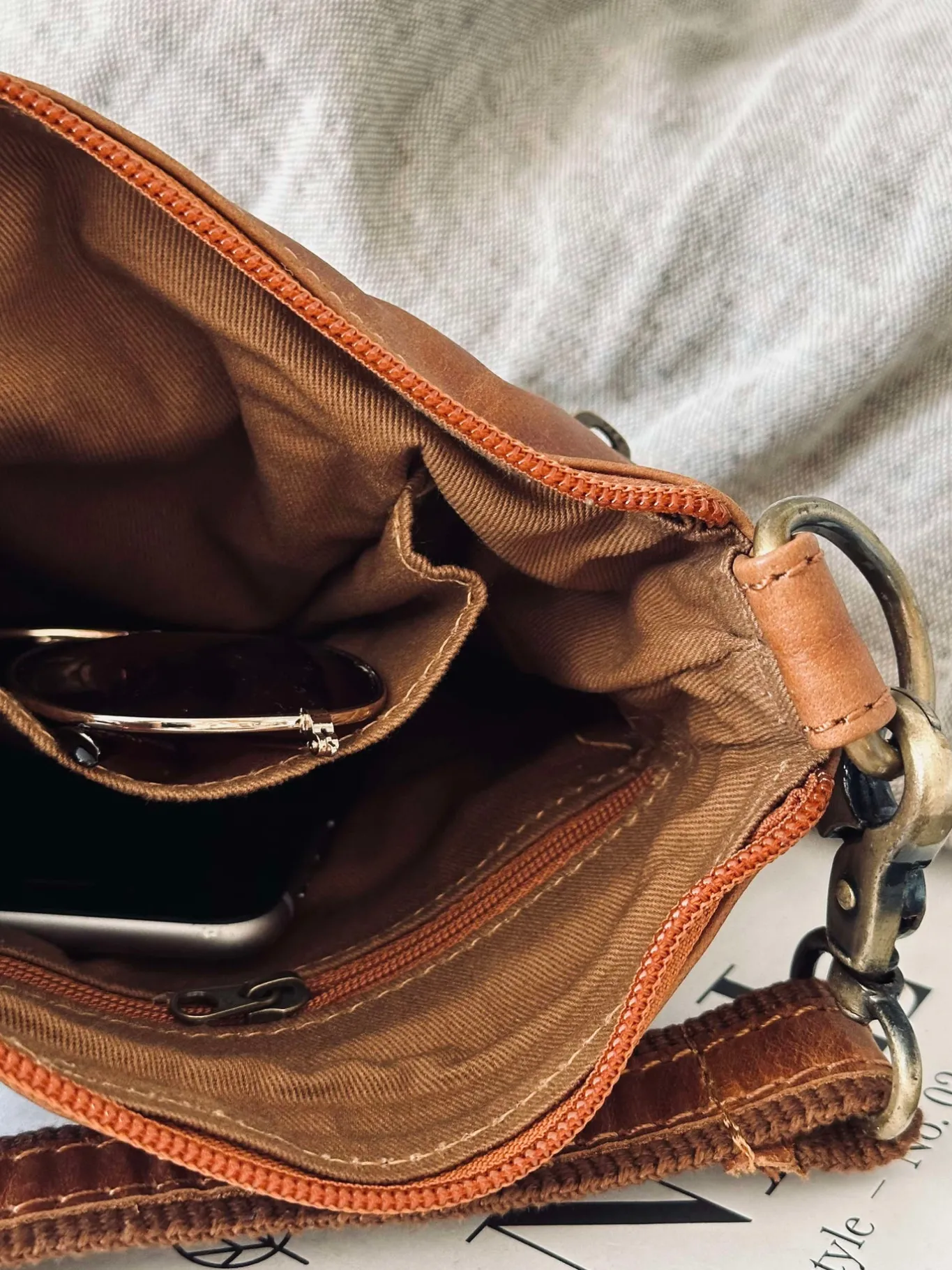 VIAMAJA Cross Body|Læder Tasker<Crossover Regina Cognac