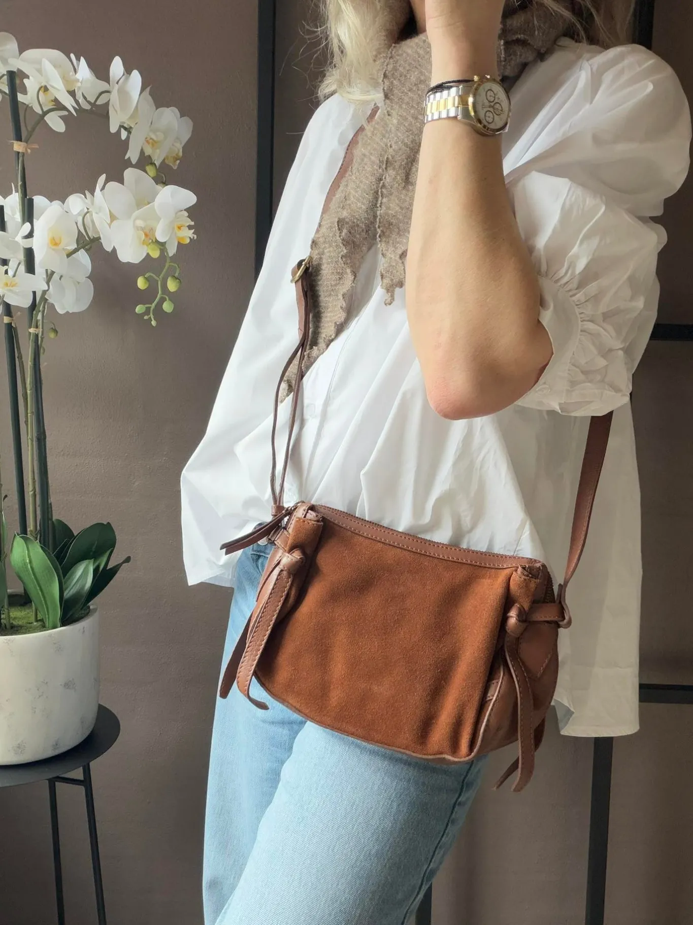 VIAMAJA Cross Body|Skuldertasker<Crossover ruskind