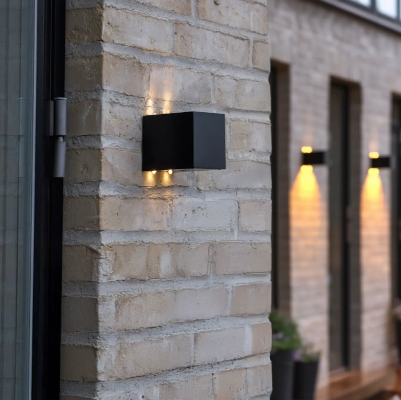 VIAMAJA Lys Og Led|Udendørs Led<Cube up and down solar lampe - 2 stk