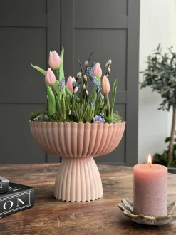 VIAMAJA Urtepotter|Interiør<DIY opsats i beton look - Rosa