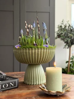 VIAMAJA Urtepotter|Interiør<DIY opsats i beton look - Grøn