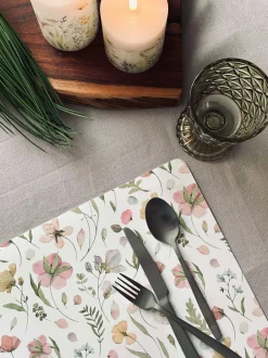 VIAMAJA Dækkeservietter|Camping Og Picnic<Dækkeserviet Flora - Hvid