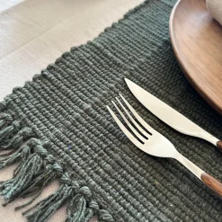 VIAMAJA Dækkeservietter|Restparti<Dækkeserviet Oliven - Recycling Cotton