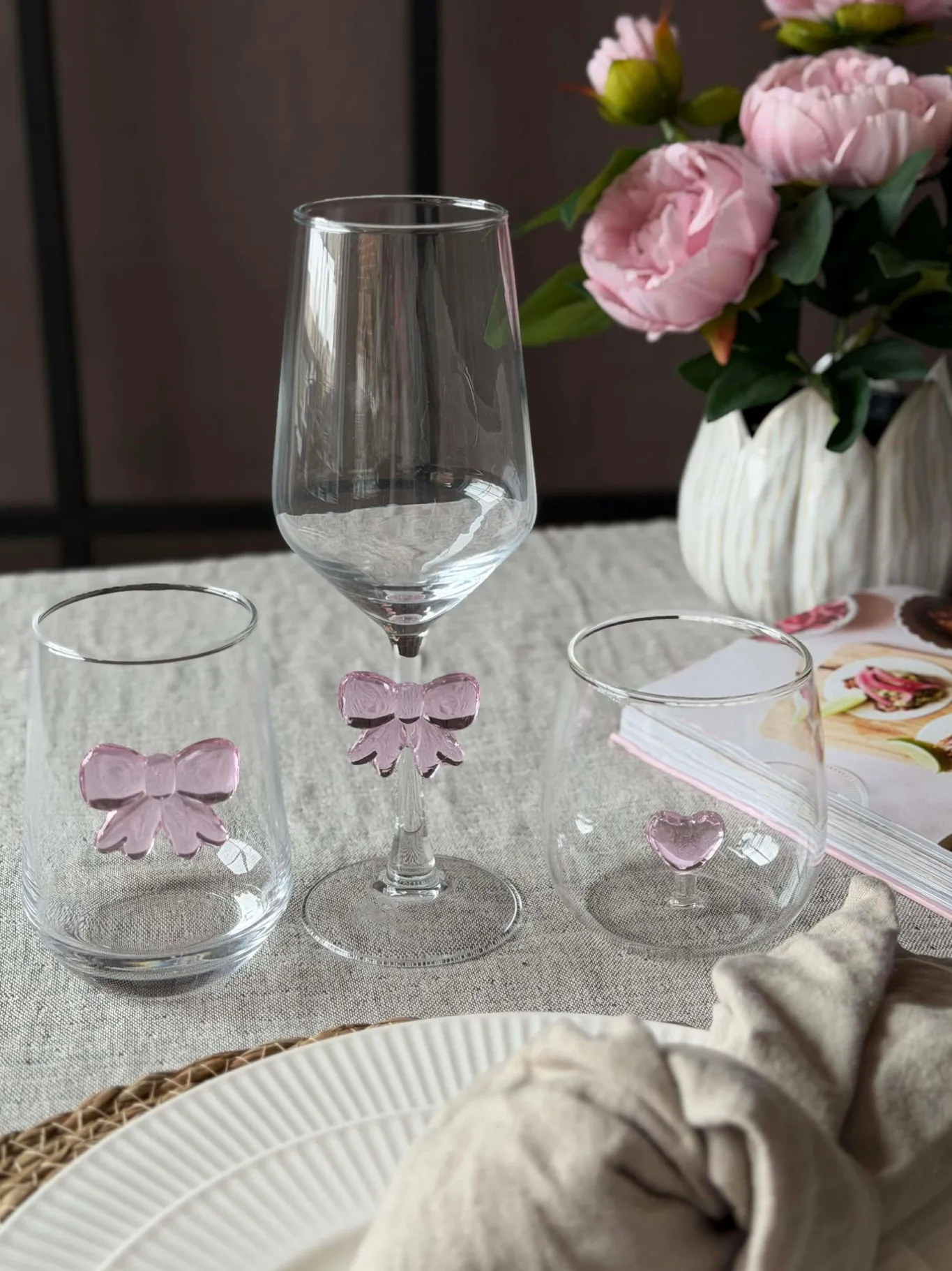 VIAMAJA Krus, Kopper Og Glas<Drikkeglas med hjerte