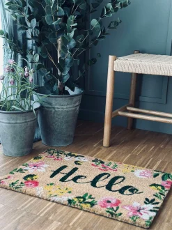 VIAMAJA Dørmåtte<Dørmåtte Hello Flora