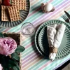 VIAMAJA Duge Og Mundservietter<Dug - Pastel strib