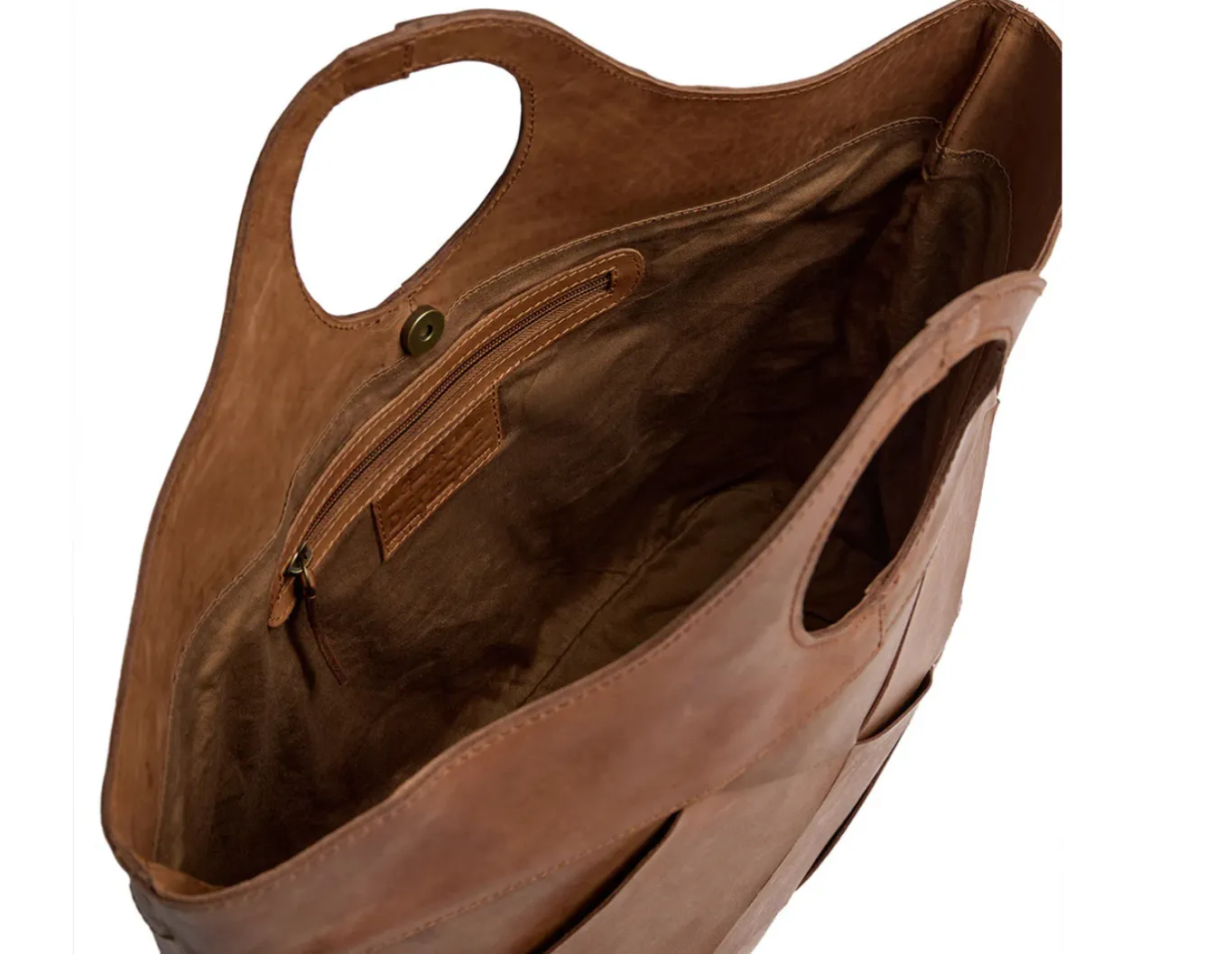 VIAMAJA Shoppere<Eksklusiv håndflettet shopper - Soft cognac