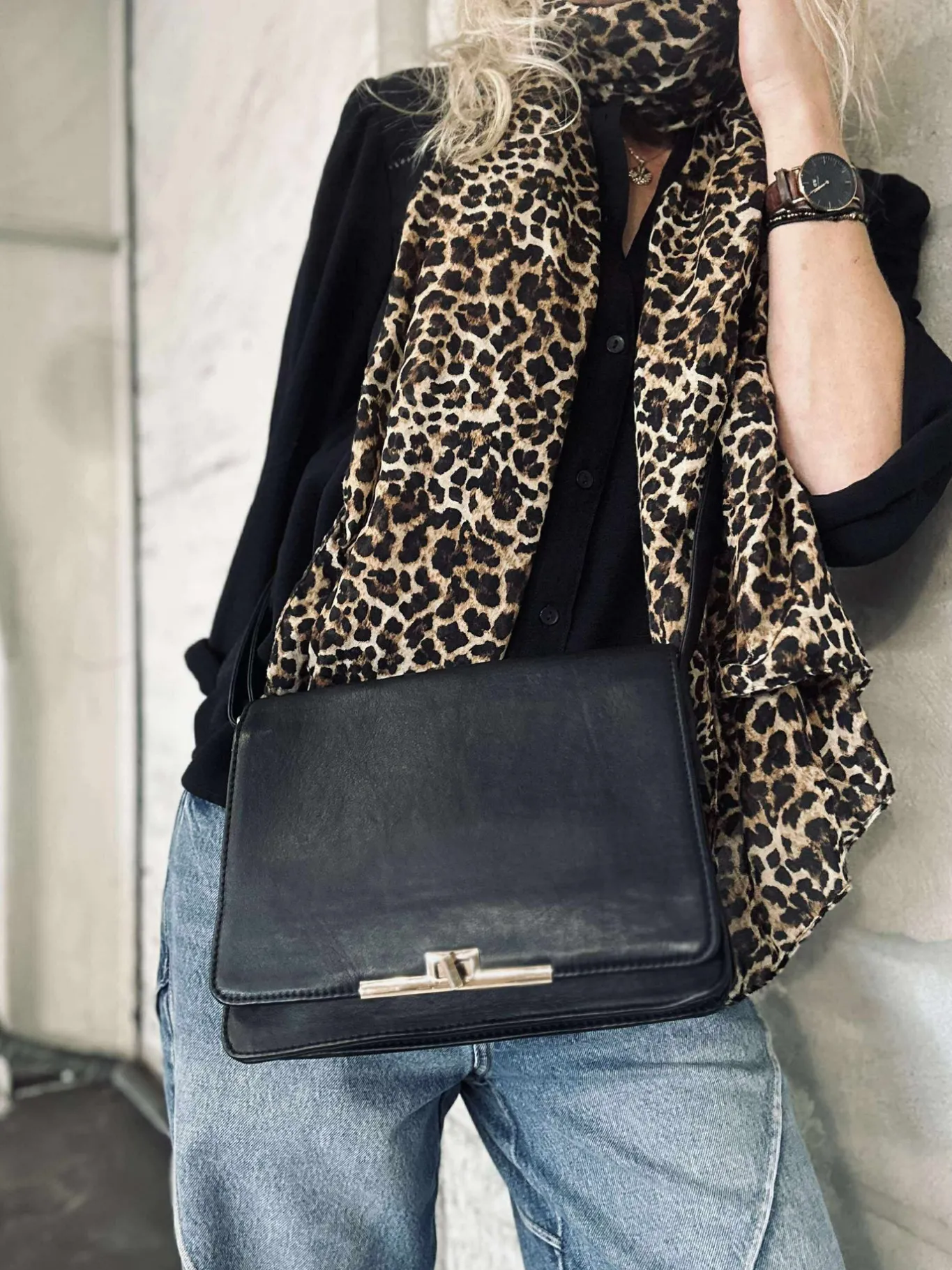 VIAMAJA Cross Body|Læder Tasker<Elegant crossover - Kalveskind