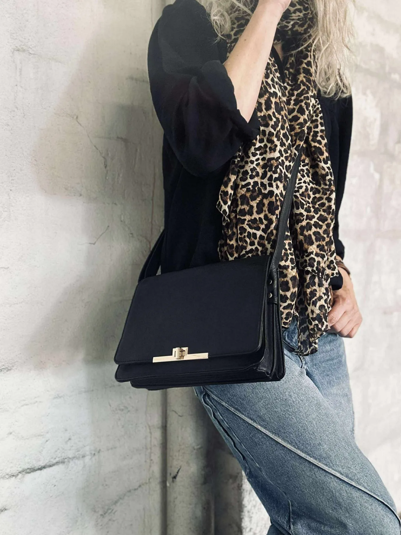 VIAMAJA Cross Body|Læder Tasker<Elegant crossover - Kalveskind