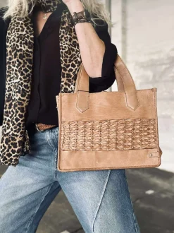 VIAMAJA Cross Body|Læder Tasker<Elegant håndtaske - Camel