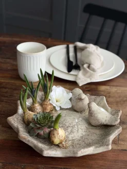 VIAMAJA Påske|Fugleliv<Fad med fugle – Beige