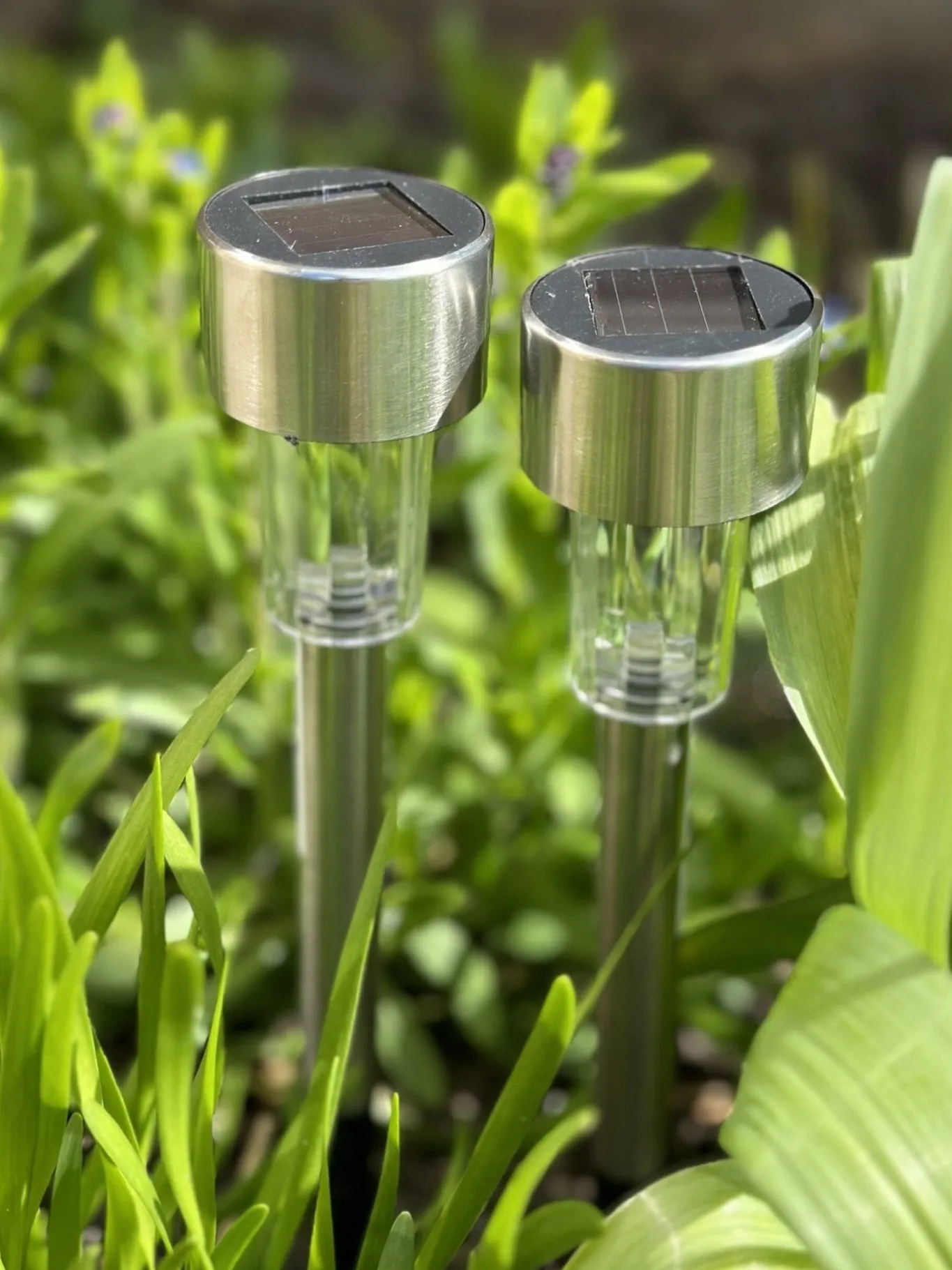 VIAMAJA Udendørs Led|Led Solceller<Fakkel med solceller – Mini steel