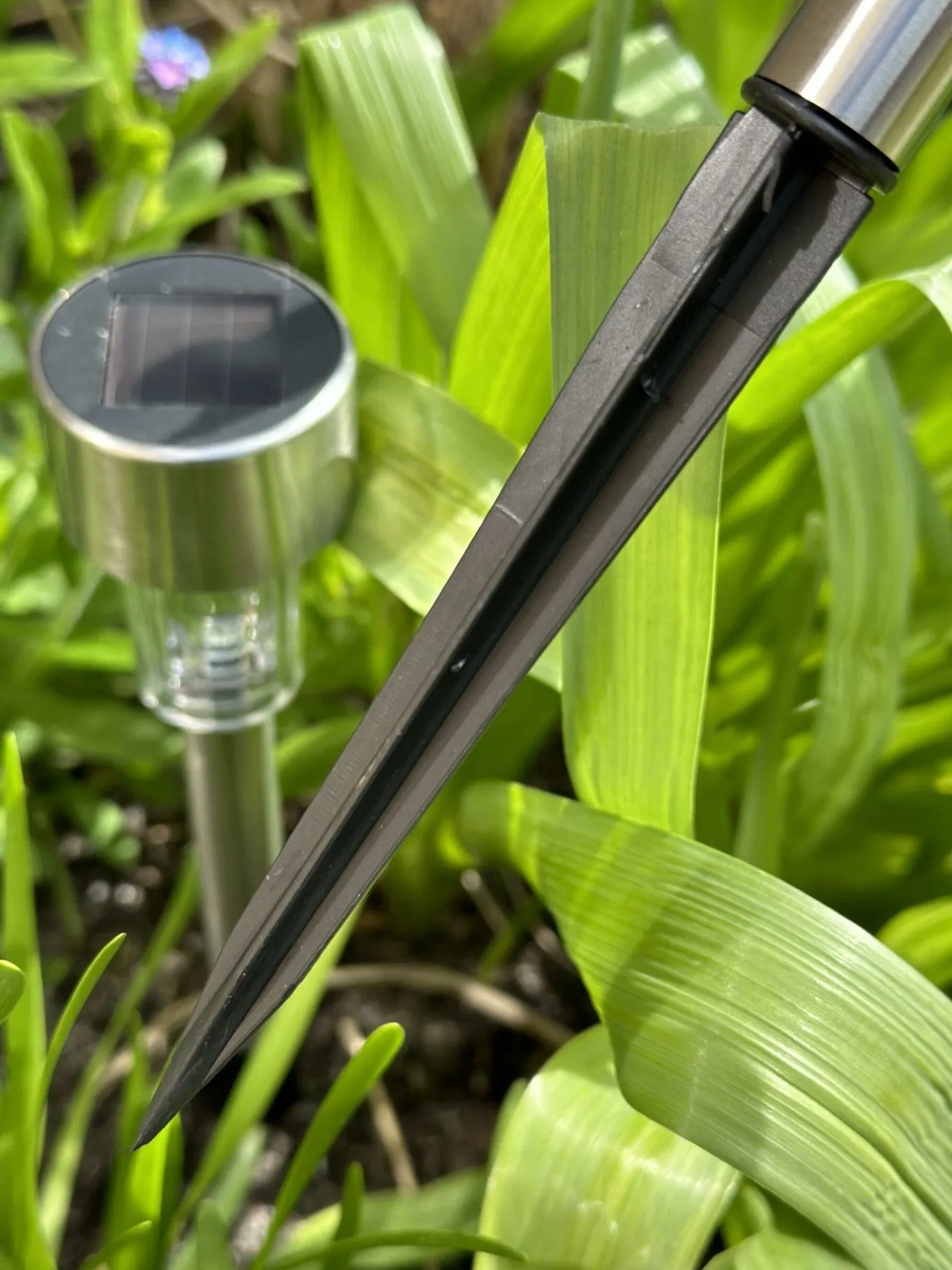 VIAMAJA Udendørs Led|Led Solceller<Fakkel med solceller – Mini steel