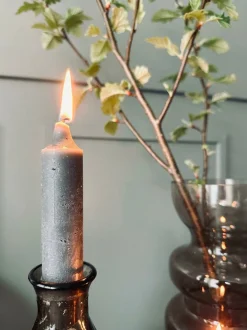 VIAMAJA Lys Og Led|Stearinlys<Flaskelys 15 cm - 2 stk Rustik Grå