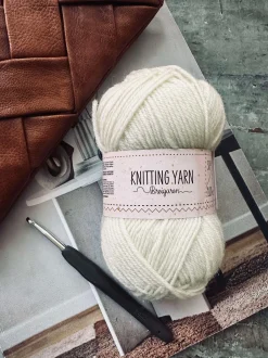 VIAMAJA Strik Og Hækling<Garn Polyester 50 gram - Creme