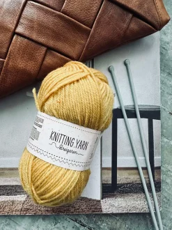 VIAMAJA Strik Og Hækling<Garn Polyester 50 gram - Gul