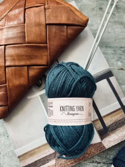 VIAMAJA Strik Og Hækling<Garn Polyester 50 gram - Petrol blå
