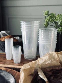 VIAMAJA Krus, Kopper Og Glas|Camping Og Picnic<Genanvendelige ølglas 25 cl - 6stk.