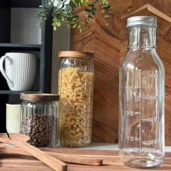 VIAMAJA Kander Og Karafler|Alt Til Bagning<Glasflaske med Måleenheder - 1000 ml