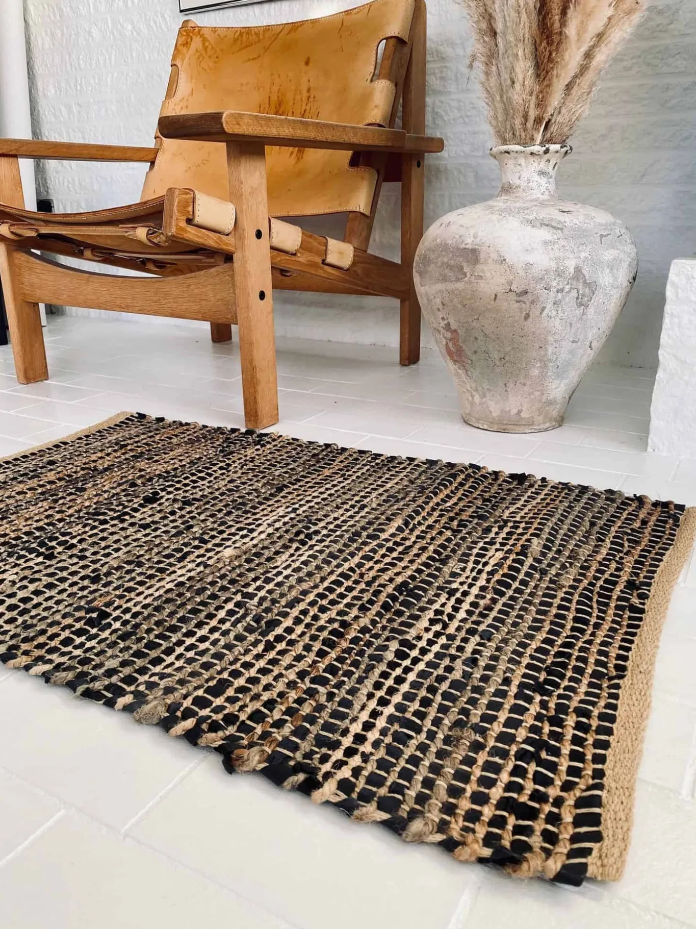 VIAMAJA Gulvtæpper|Jute Tæpper<Gulvtæppe i skind og jute / bademåtte – 60x90cm