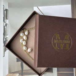 VIAMAJA Halskæder|Vandfaste Smykker<Halskæde EMMY - Y-kæde med ferskvandsperler