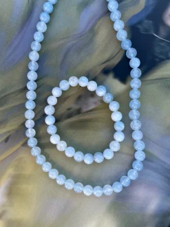 VIAMAJA Halskæder<Halskæde Mary Ice blue