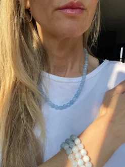 VIAMAJA Halskæder<Halskæde Mary Ice blue