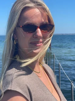 VIAMAJA Halskæder<Halskæde Roseanne 18k forgyldt - 59cm