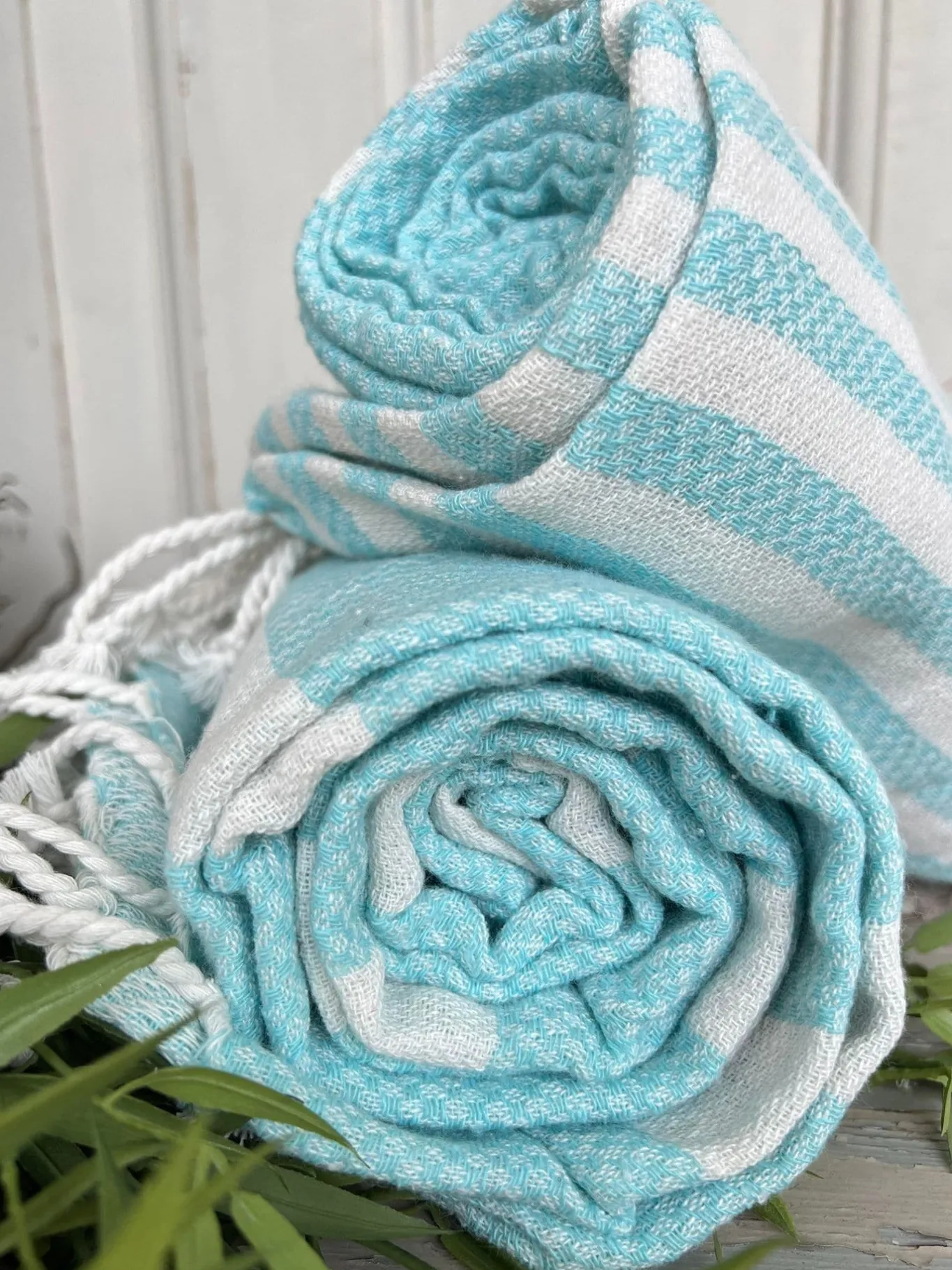 VIAMAJA Hammam Håndklæder|Camping Og Picnic<Hammam håndklæde - BLUE MIX Økotex