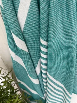 VIAMAJA Hammam Håndklæder|Camping Og Picnic<Hammam håndklæde - TURKIS MIX Økotex