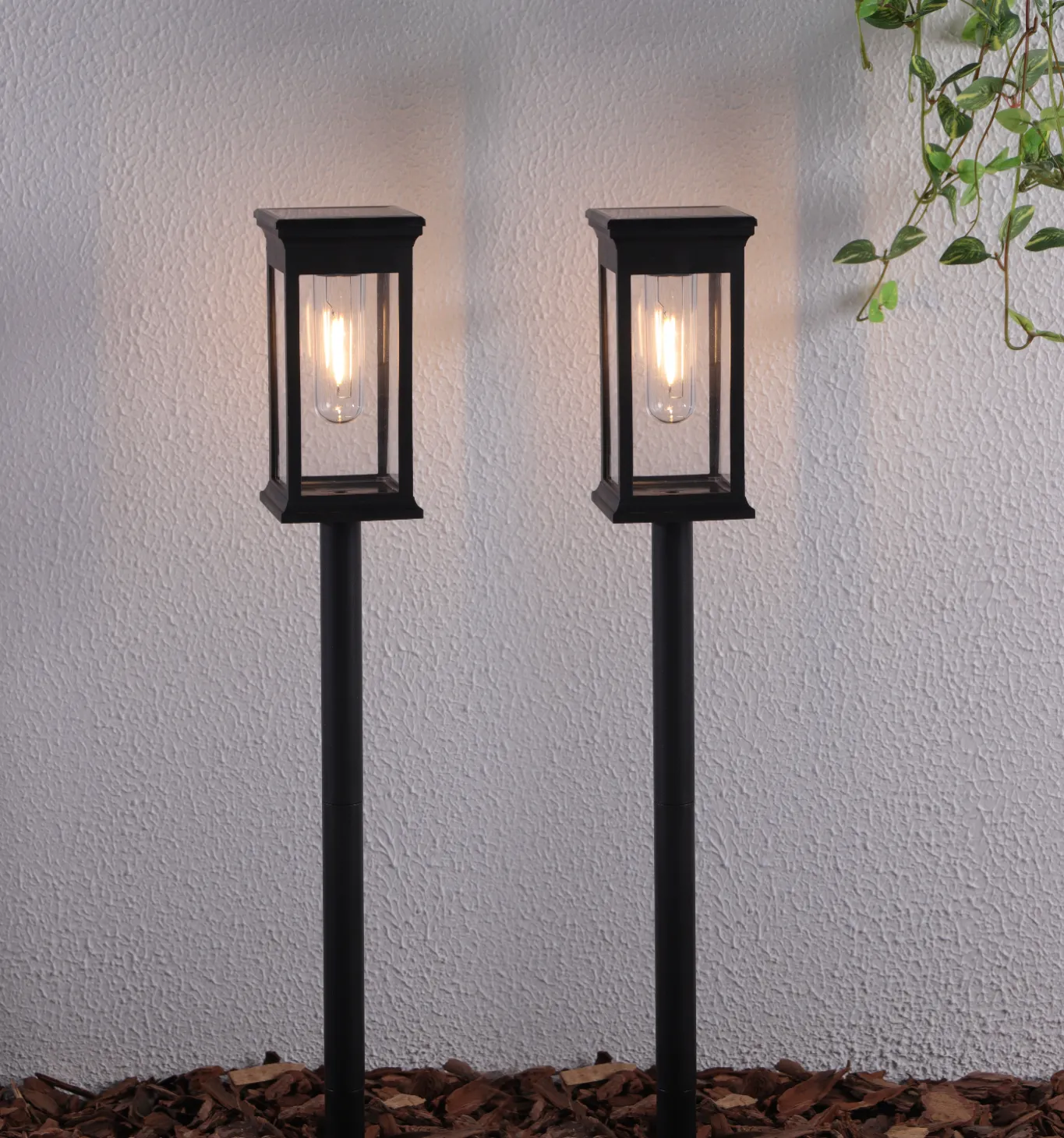 VIAMAJA Udendørs Led|Led Solceller<Havelampe MIRA med solar – Sæt med 2 stk.