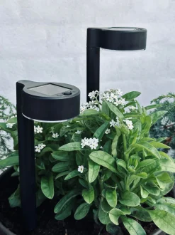 VIAMAJA Udendørs Led|Led Solceller<Havelampe Nancy med solar – Sæt med 4 stk.