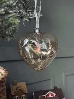 VIAMAJA Led Jul|Jul<Hjerteophæng med lys
