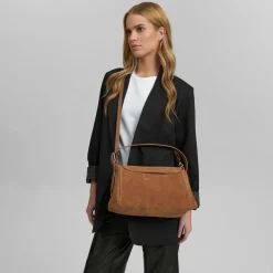 VIAMAJA Cross Body|Læder Tasker<Håndtaske Ruskind cognac