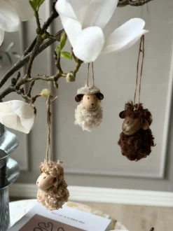 VIAMAJA Pynte Genstande|Påske<Hængende Fluffy Får - Flere farver