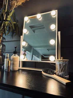 VIAMAJA Spejle|Badeaccessories<Hollywood Makeup Spejl - Hvid