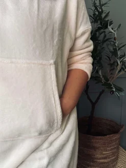 VIAMAJA Homewear<Hoodie Fleece White - Oversize