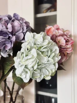VIAMAJA Blomster<Hortensia Lime/hvid
